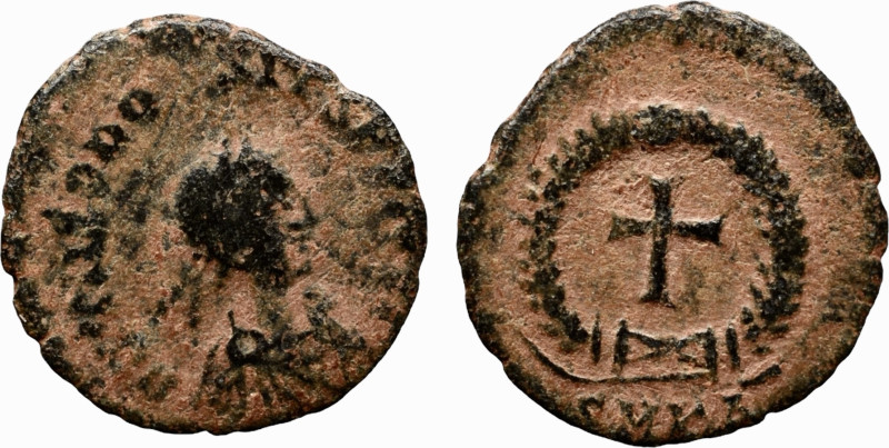 Theodosius I; AD 379-395; AE Nummus; 14mm; 1,0gr