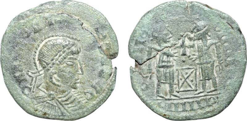 Uncertain Germanic tribe; AE Barbaric Imitation; 4-5thCentury ; 18mm; 2,3gr