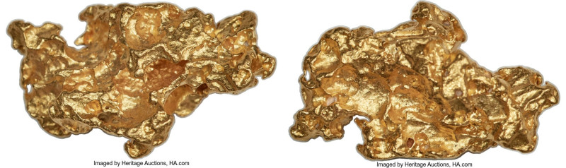 Gold Nugget (0.2280 oz), 7.10gm. 21x14mm. Each gold specimen is a unique formati...