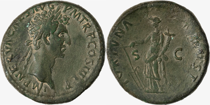 IMPERO ROMANO, NERVA, 96-98 D.C. - Sesterzio databile al 96 d.C.

D/ testa lau...