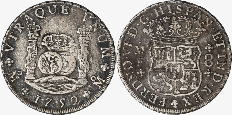 MESSICO, FERDINANDO VI DI SPAGNA, 1746-1759 - 8 Reales - 1752

Metallo: AR. qB...