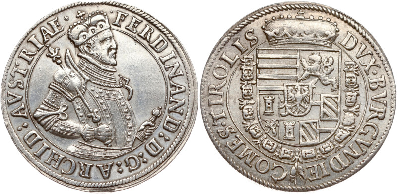 Austria, Tyrol. Ferdinand II (1564-1595). Taler ND (1577-1595). Silver 28.51 g. ...