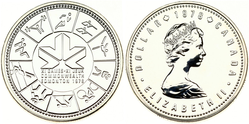 Canada 1 Dollar 1978 Commonwealth Games. Elizabeth II (1952-2022). 1978 Commonwe...