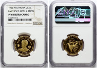 Ethiopia 20 Birr 1958 (1966) NI Golden Jubilee NGC PF 68 ULTRA CAMEO