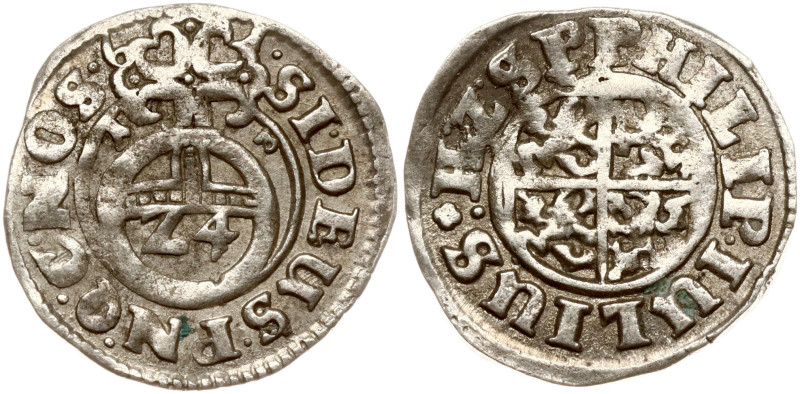 Germany, Pomerania-Wolgast. Philip Julius (1592-1625). 1/24 Taler 1613. Silver 2...