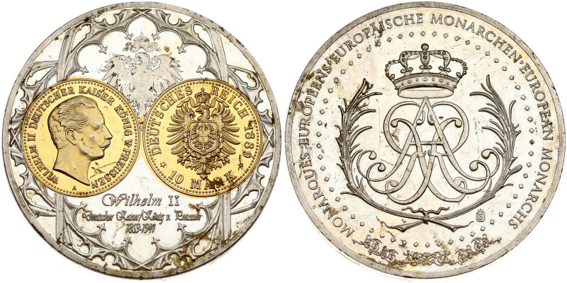 Germany. Medal European Monarchs. King Wilhelm II (1888-1918). Copper-nickel, si...