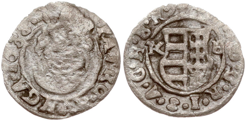 Hungary. Ferdinand III (1637-1657). Denar 1638 K-B. Billon 0.26 g. KM 110.