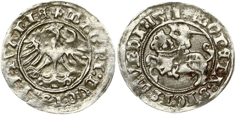 Lithuania 1/2 Grosz 1511 Vilnius. Sigismund I the Old (1506-1548). Obverse: Eagl...