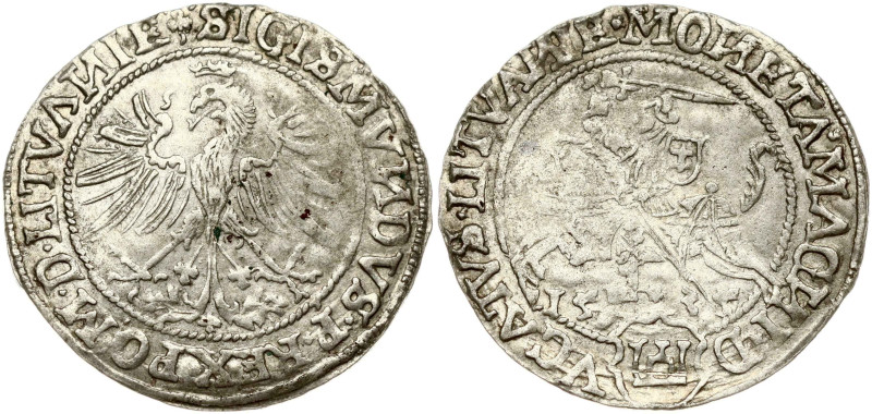 Lithuania 1 Grosz 1535 Vilnius. Sigismund I the Old (1506-1548). Obverse: Eagle ...