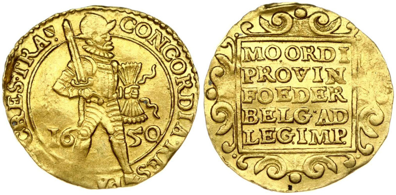 Netherlands, Utrecht. Ducat 1650. Gold 3.48 g. Fr. 284, KM 7.2