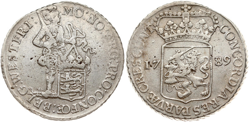 Netherlands. West Friesland. Silver Ducat 1789. Silver 27.55 g. KM 128.3.