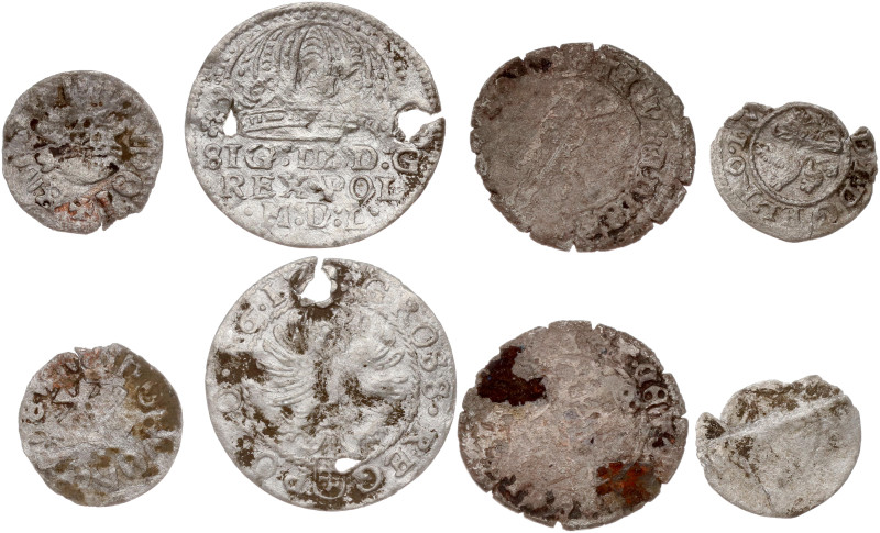 Poland. Grosz 1613? with Coins of Different Countries. Silver, billon, total wei...