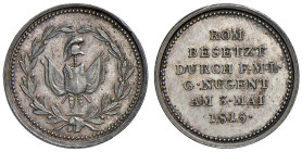NAPOLI. Ferdinando IV di Borbone (1759-1816). Medaglia 1815. Coniata a Vienna. Per l'occupazione di Roma. AG (g 2,16 - Ø 18,70 mm). D'Auria 104. R 
...