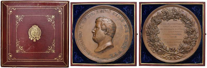 NAPOLI. Ferdinando II di Borbone (1830-1859). Medaglia 1852. Coniata a Napoli. P...