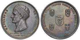Napoleone I (1804-1814). Medaglia 1805. Per l'incoronazione a Milano. Opus: Manfredini. AG (g 44,03 - 42 mm). Bramsen 421. R Colpetti al bordo.

Dir...