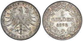GERMANIA. Francoforte (1836-1854). Gulden 1852. AG (g 10,63). KM 331. Conservazione eccezionale.

Diritti d'Asta: 18%

FDC