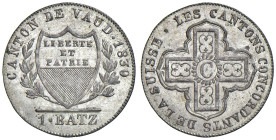 SVIZZERA. Cantone di Vaud. Batzen 1830. MI (g 2,48). KM 8.

Diritti d'Asta: 18%

FDC