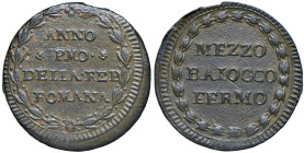 FERMO. Prima Repubblica Romana (1798-1799). 1/2 Baiocco (1798). CU (g 5,48). Gig.18. R

Diritti d'Asta: 18%

qSPL