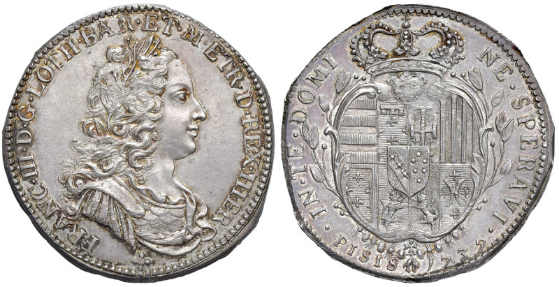 FIRENZE. Francesco II (III) di Lorena (1737-1765). 1/2 Francescone 1739. AG (g 1...