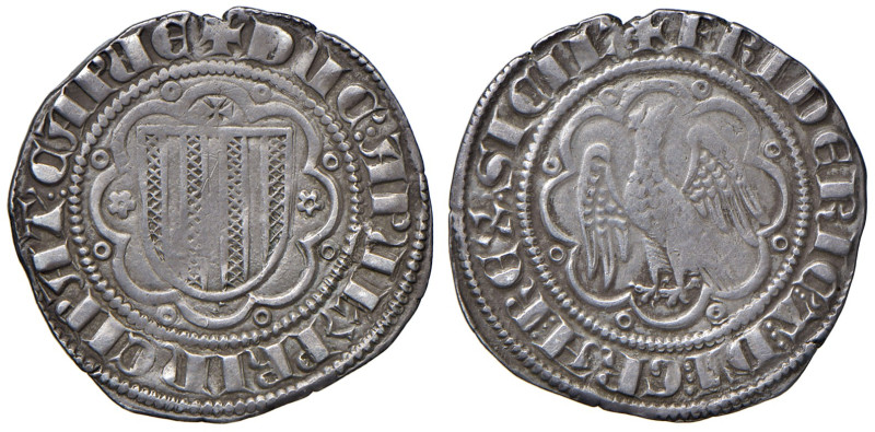 MESSINA. Federico III d'Aragona (1296-1337). Pierreale. AG (g 3,28). MIR 184.
...