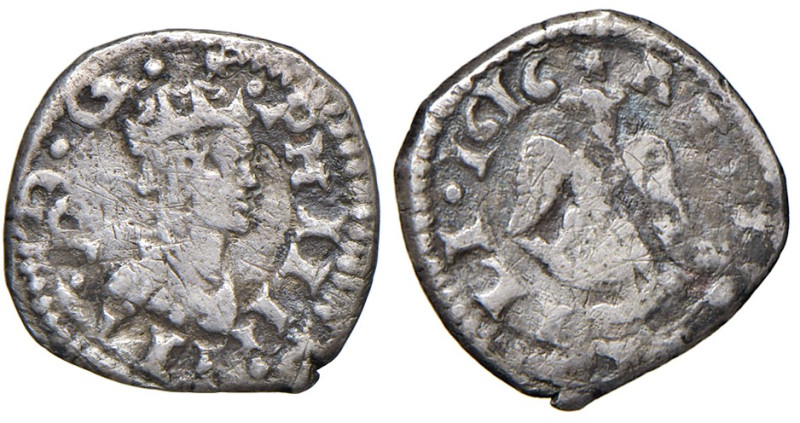 MESSINA. Filippo III (1598-1621). 1/2 Tarì 1616 senza sigle. AG (g 1,18). MIR ma...