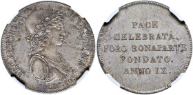 MILANO. Repubblica Cisalpina (1800-1802). 30 Soldi an.IX. AG. Gig. 2. In slab NGC 6636583-015. MS 63.

Diritti d'Asta: 18%