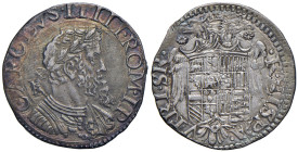 NAPOLI. Carlo V d'Asburgo (1516-1556). Tarì. AG (g 6,22). Magliocca 38. R Bella patina iridescente.

Diritti d'Asta: 18%

BB+