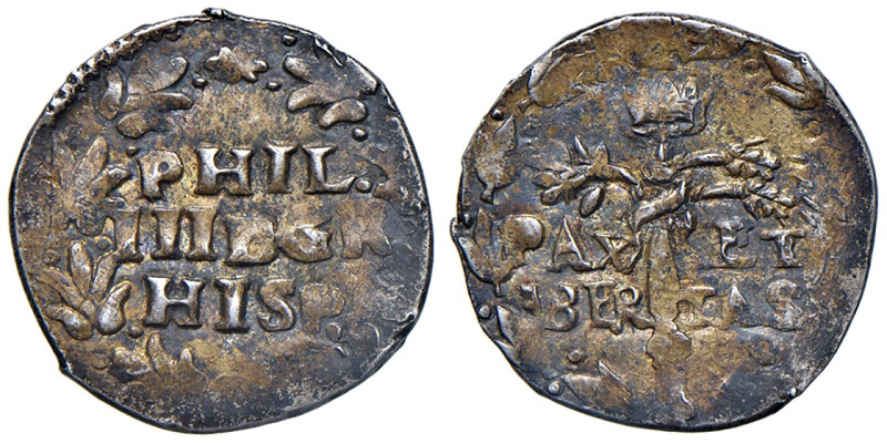 NAPOLI. Filippo III di Spagna (1598-1621). 3 Cinquine. AG (g 2,05). Magliocca 27...