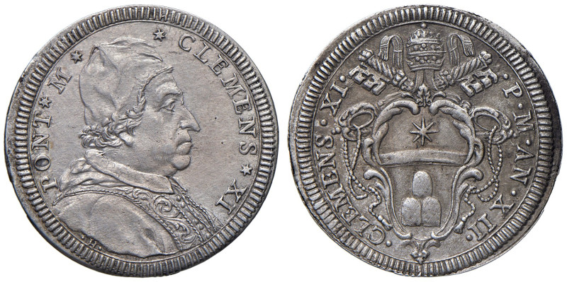 ROMA. Clemente XI (1700-1721). Giulio an.XII. AG (g 2,80). Munt. 83; MIR 2513/37...