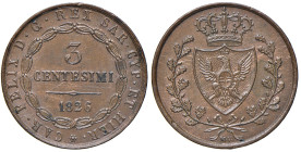 RE ELETTO. Vittorio Emanuele II (1859-1861). 3 Centesimi 1826 Bologna (1859-60). CU. Gig.21. R. Graffi nel campo. 

Diritti d'Asta: 18%

SPL