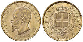 REGNO D'ITALIA. Vittorio Emanuele II ( 1861-1878). 20 Lire 1873 Milano. AU. Gig. 18.

Diritti d'Asta: 18%

qFDC/FDC