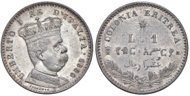 COLONIA ERITREA. Umberto I (1890-1896). 1 Lira 1890. AG. Gig. 5. NC

Diritti d'Asta: 18%

qFDC