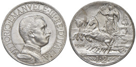 REGNO D'ITALIA. Vittorio Emanuele III (1900-1943). 2 Lire 1908. AG. Gig. 96.

Diritti d'Asta: 18%

qFDC