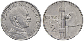 REGNO D'ITALIA. Vittorio Emanuele III (1900-1943). 2 Lire 1927. NI. Gig.109. R2. Bella qualità per la tipologia. Periziato Marco Esposito SPL colpetto...