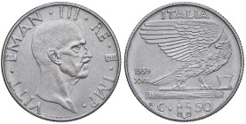 REGNO D'ITALIA. Vittorio Emanuele III (1900-1943). 50 Centesimi 1939 XVII Magnetico. Ac/Ni. Gig. 183.

Diritti d'Asta: 18%

qFDC