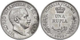 SOMALIA. Vittorio Emanuele III (1909-1925). 1 Rupia 1910. AG. Gig.1. NC

Diritti d'Asta: 18%

BB+