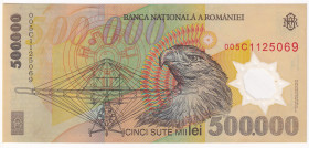 ROMANIA. Repubblica (dal 1989). Banca Nazionale. 500000 lei 2000. Serial 005C1125069. P# 115a.

Diritti d'Asta: 18%

SPL+