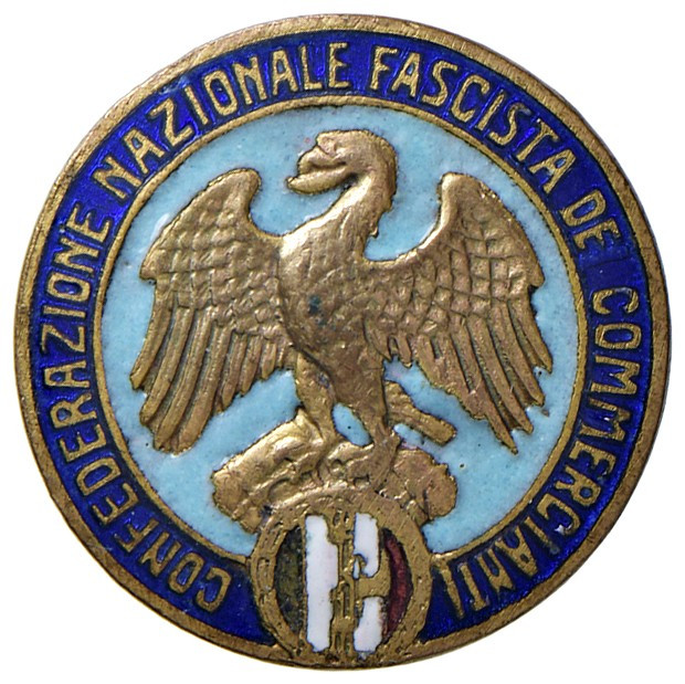 FASCISMO. 1926. Distintivo Confederazione Nazionale Fascista dei Commercianti. M...