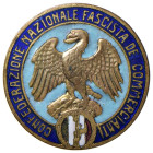 FASCISMO. 1926. Distintivo Confederazione Nazionale Fascista dei Commercianti. Marcato C. Paccagnini-Milano (19 mm).

Diritti d'Asta: 18%