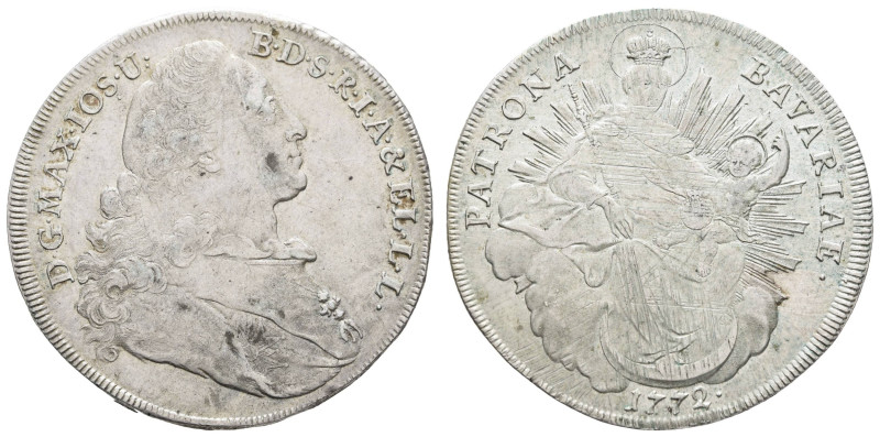 Deutschland bis 1800 Bayern Herzogtum
 Taler, 1772, Maximilian III. Joseph, Hah...