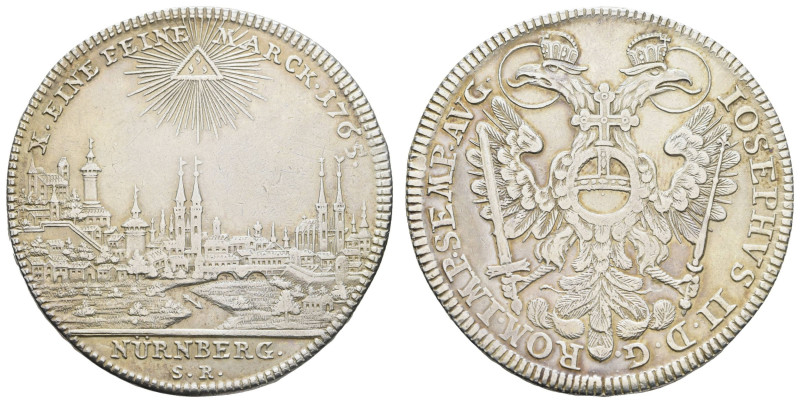 Deutschland bis 1800 Nürnberg Stadt
 Taler, 1765, mit Titel Joseph II., Dav. 24...