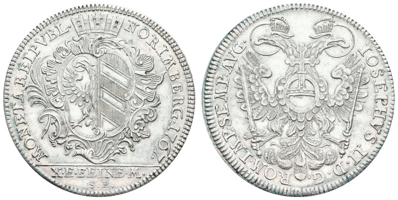 Deutschland bis 1800 Nürnberg Stadt
 Taler, 1767, mit Titel Joseph II., Dav. 24...