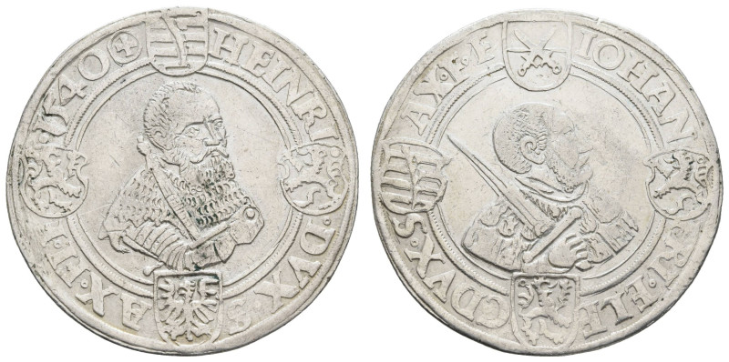 Deutschland bis 1800 Sachsen Ernestinische Linie Herzogtum
 Taler, 1540, Johann...