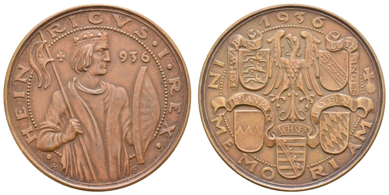 Medaillen Medaillen Karl Goetz
 Bronzemedaille (Dm. 36,0mm, 19,79g), 1936, von ...