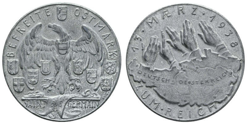 Medaillen Medaillen Karl Goetz
 Zinkmedaille (Dm. 36,0mm, 19,19g), 1938, von Ka...