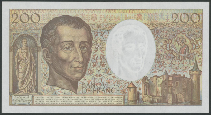 Banknoten Sammlungen Papiergeld
 Frankreich, Lot von 11 Noten 1939-1992, 10 ver...