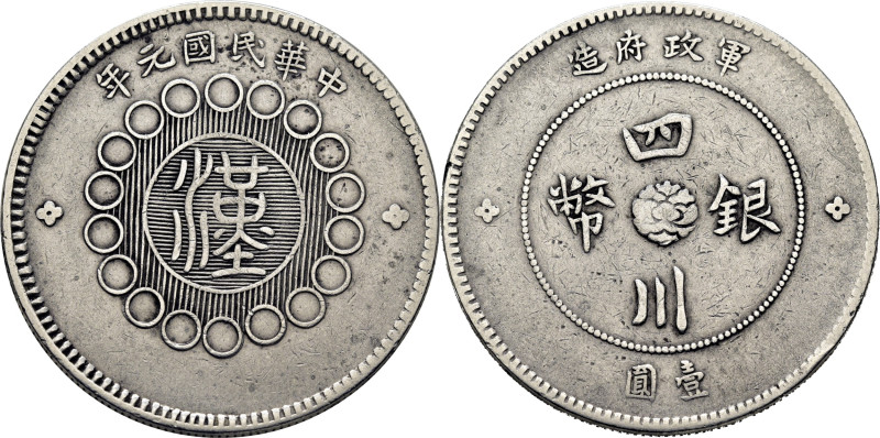 CHINA REPÚBLICA. Yumman. Dólar. 1912. Año 1. K456 (-45$). MBC