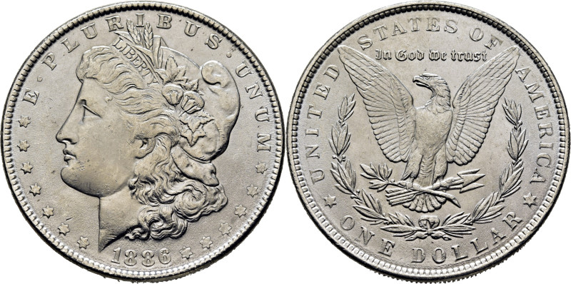 EE.UU./USA. Morgan. 1$. Filadelfia. 1886. K110 (36$). Ínfimas marquitas de conta...