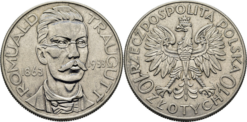 POLONIA. Rom-Trargutt. 10 zlotys. 1863-1933. K24 (150$). MBC+/MBC