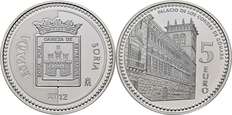 JUAN CARLOS I. Soria. Palacio de Condes de Gomara. 5 €. 2012. Con su certificado...